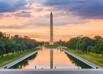 Washington et la Virginie en train